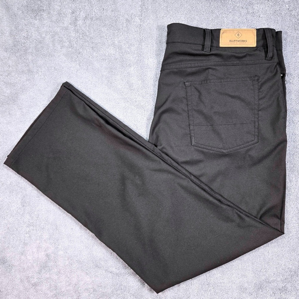 Bluffworks Ascender Pants Men 38x30 Gray Excellent Regular Fit Travel BL-BW107